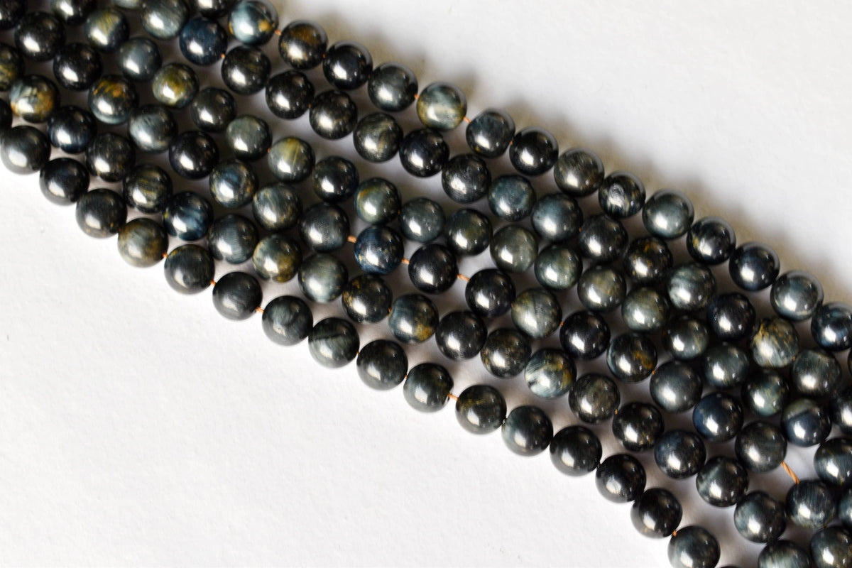 Blue Tiger Eye Gemstone Beads