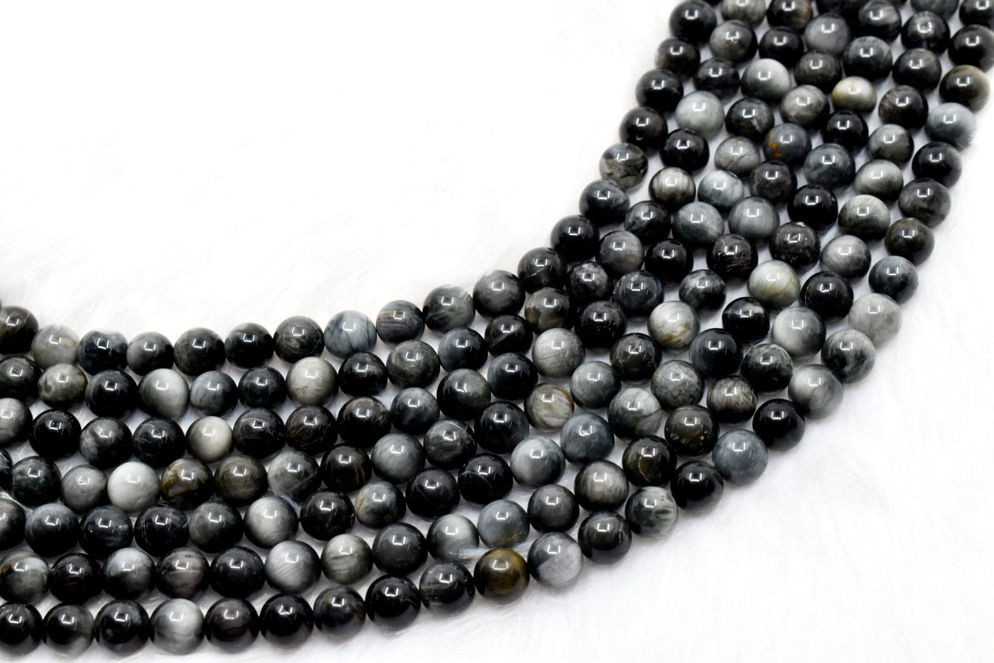 Cats Eye A Grade Gemstone Beads