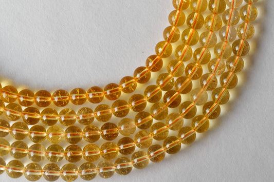 Heated Citrine Gemstone Beads