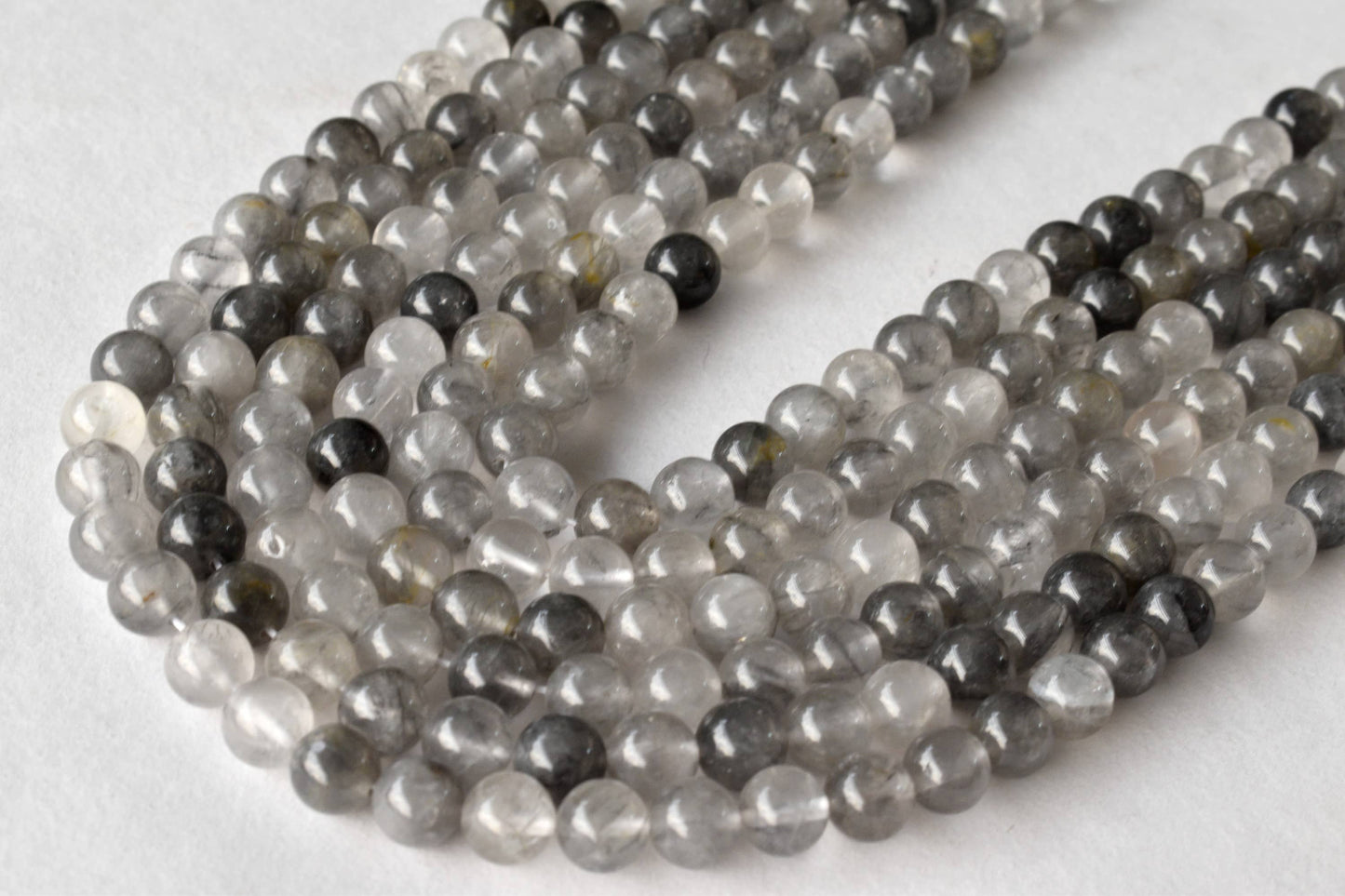 Cloudy Quartz Gemstone Beads