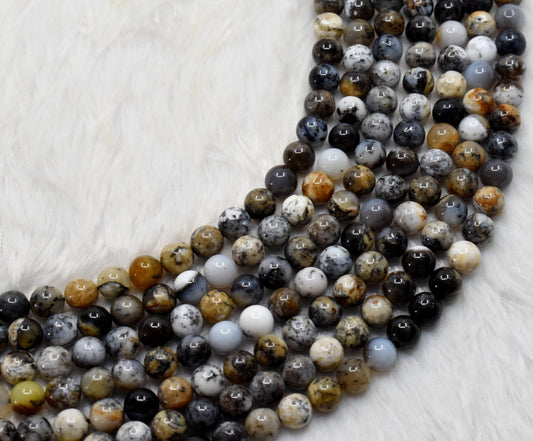 Dendritic Opal Gemstone Beads