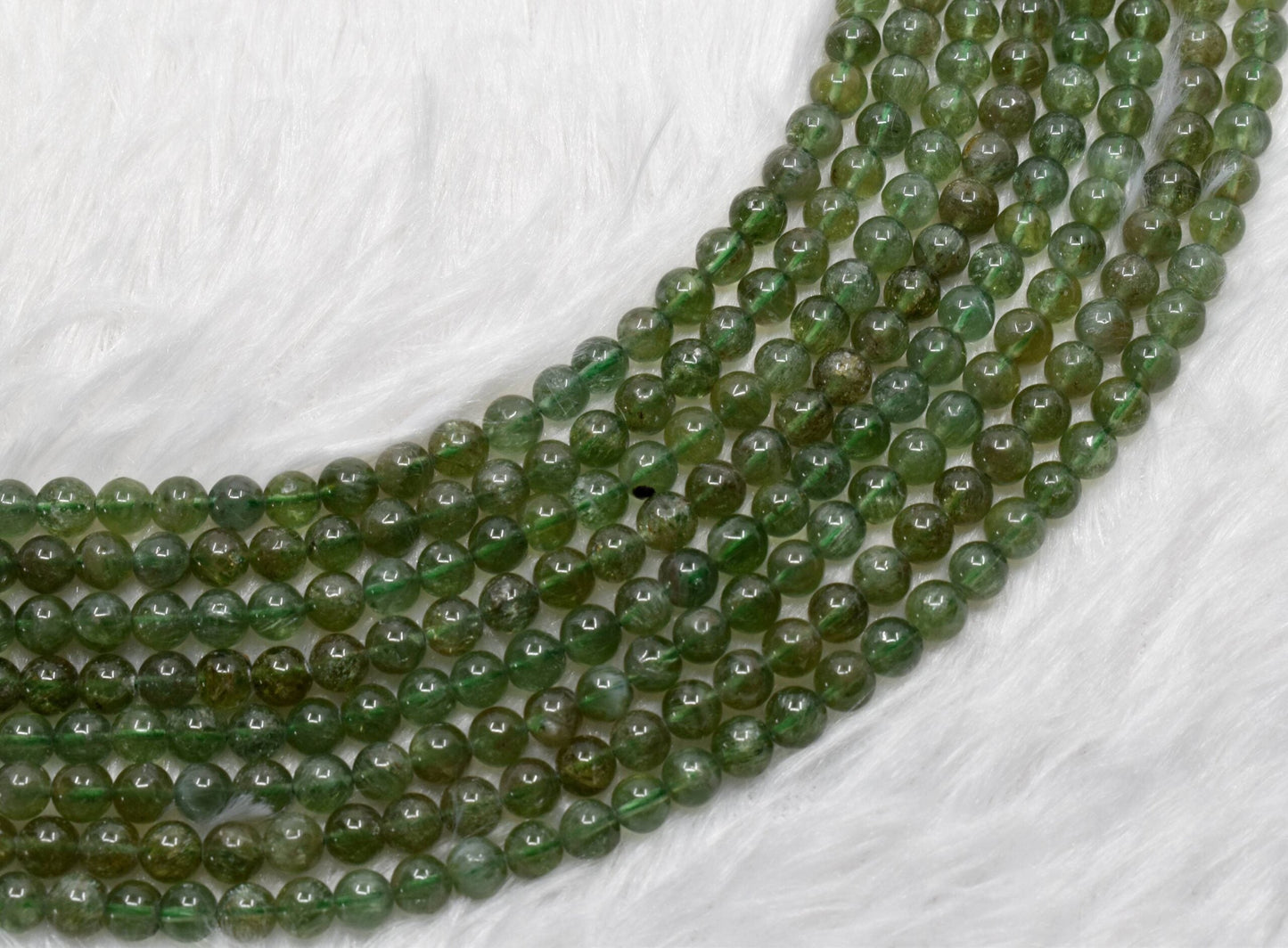 Green Apatite Gemstone Beads