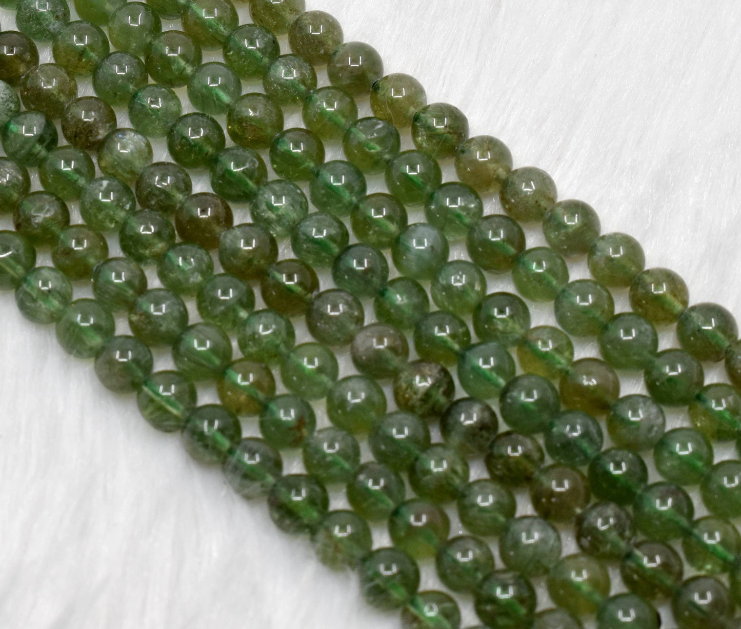Green Apatite Gemstone Beads
