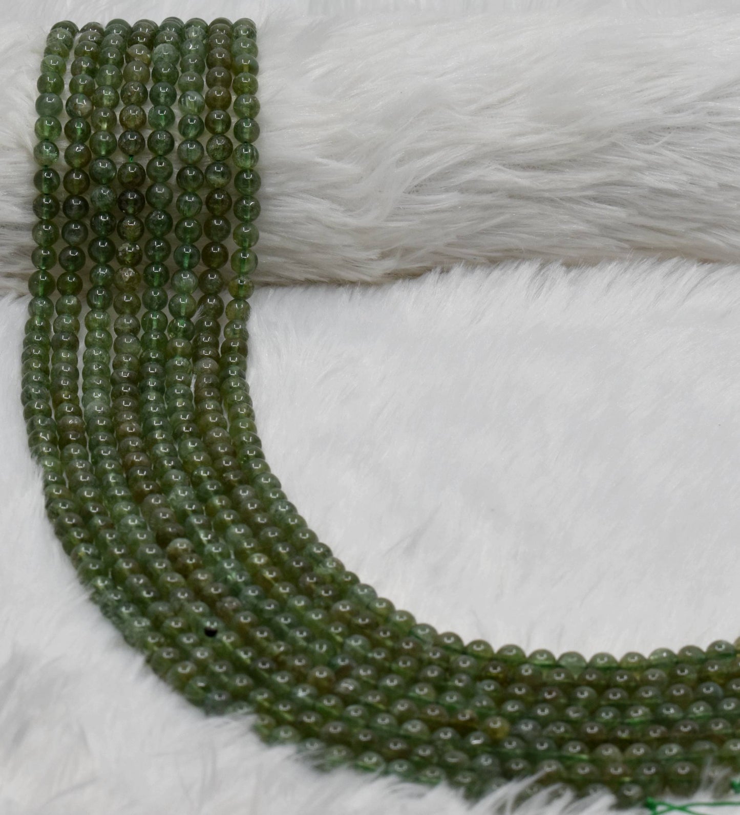 Green Apatite Gemstone Beads