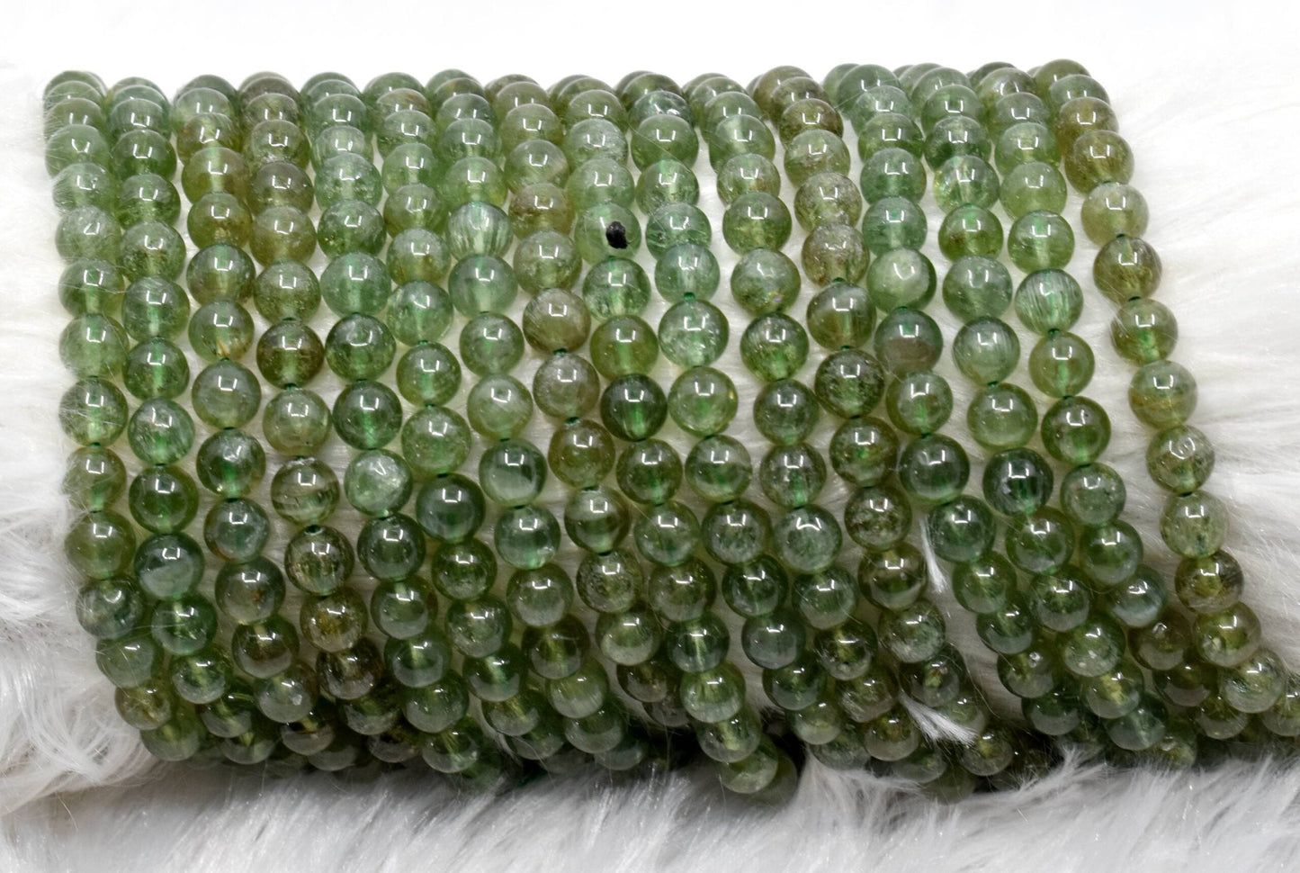 Green Apatite Gemstone Beads
