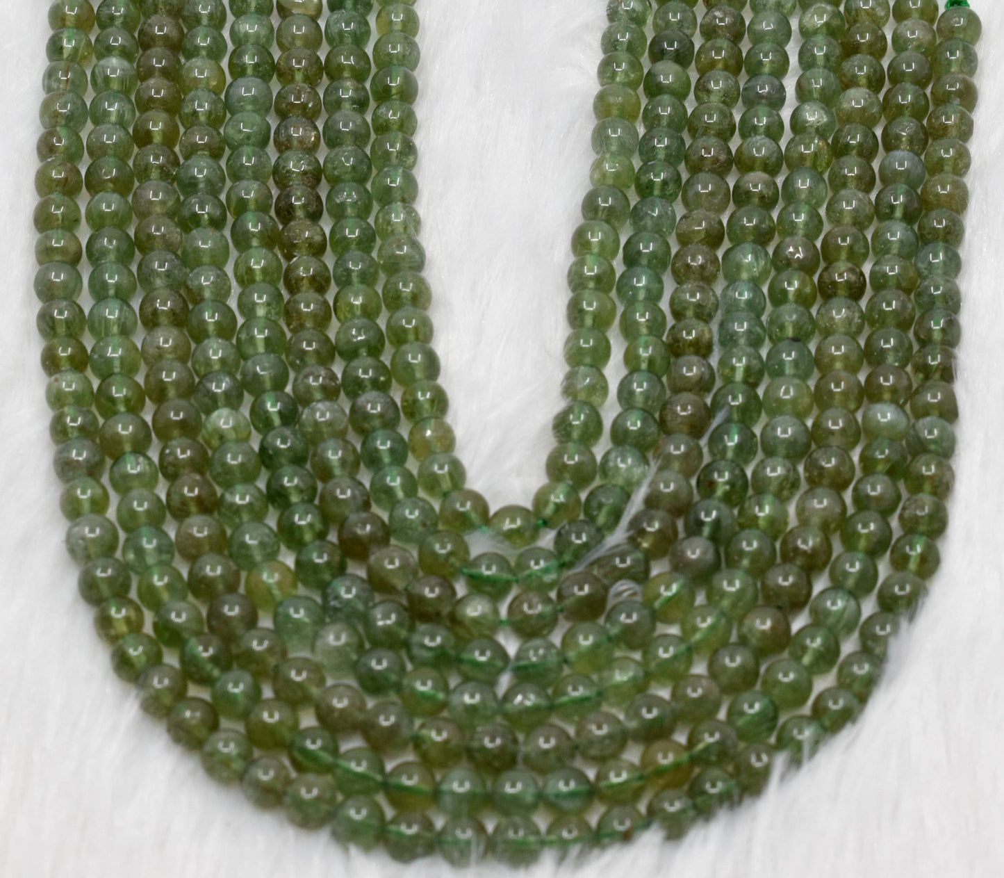 Green Apatite Gemstone Beads