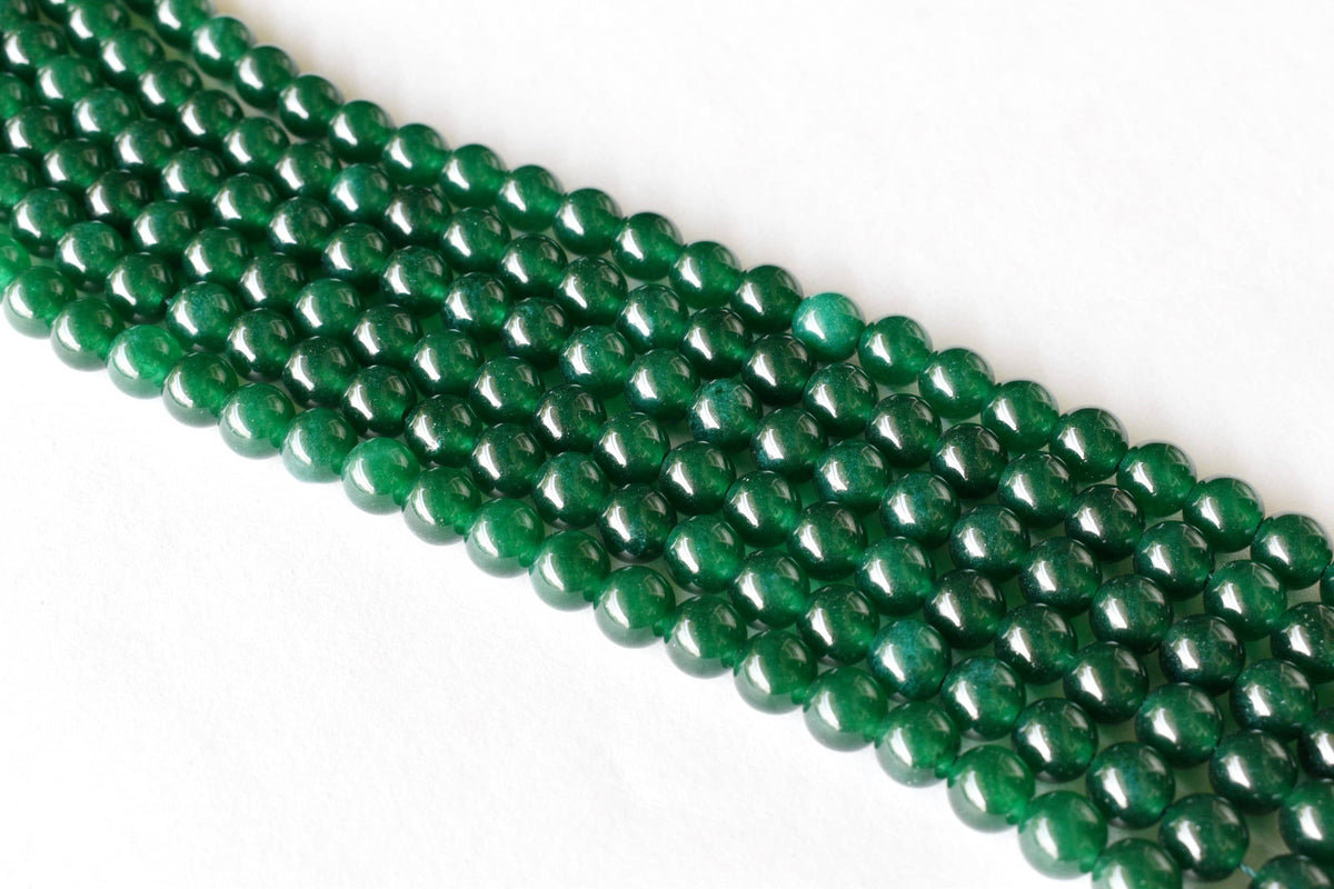 Green Jade Gemstone Beads