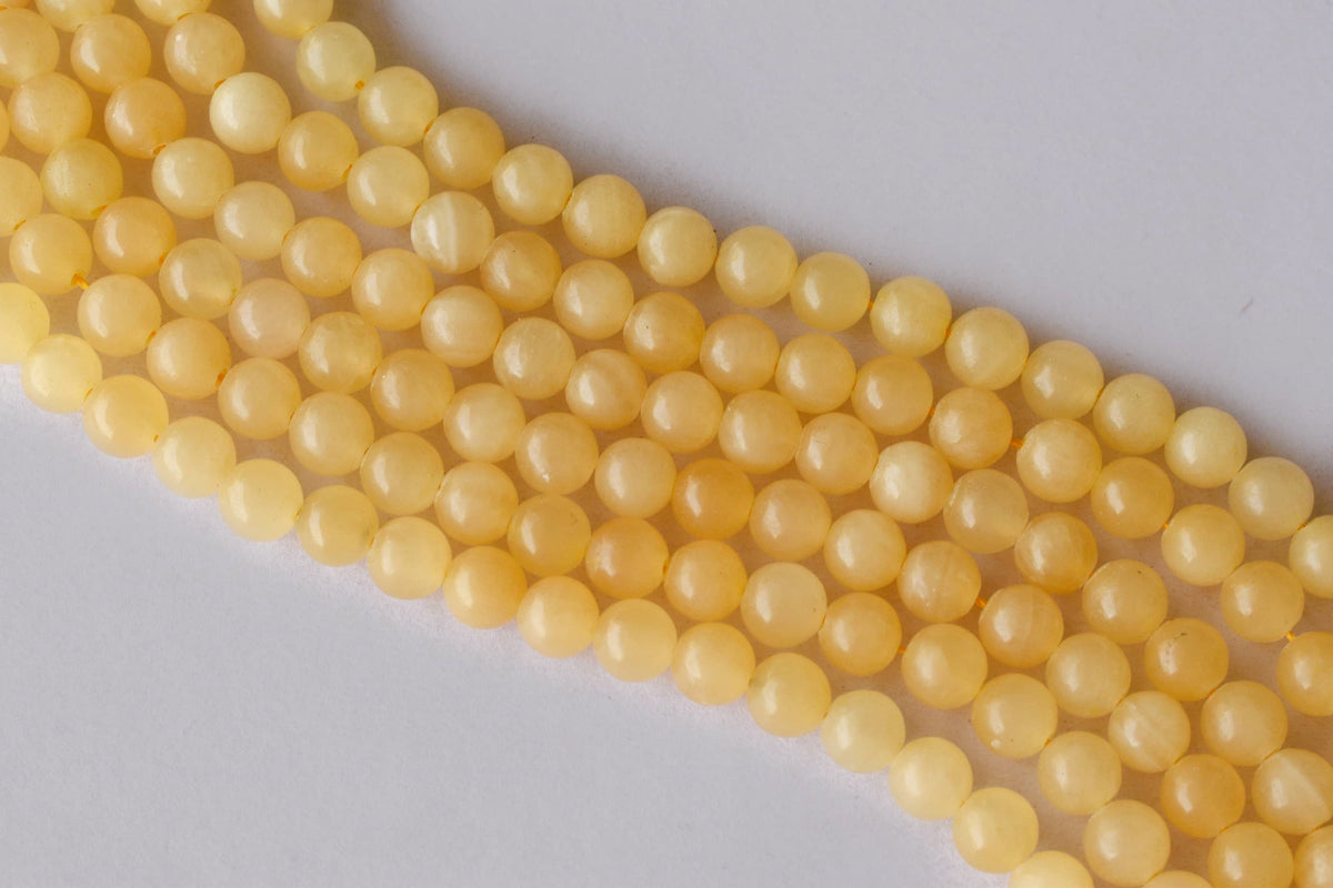 Honey Calcite Gemstone Beads