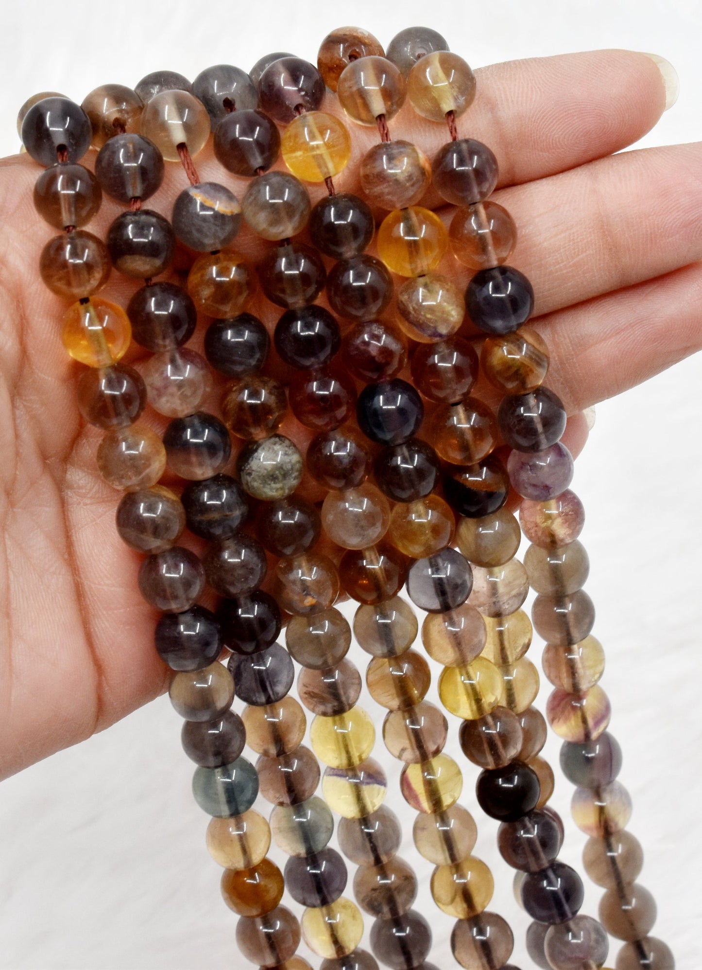 Honey Fluorite Gemstone Beads