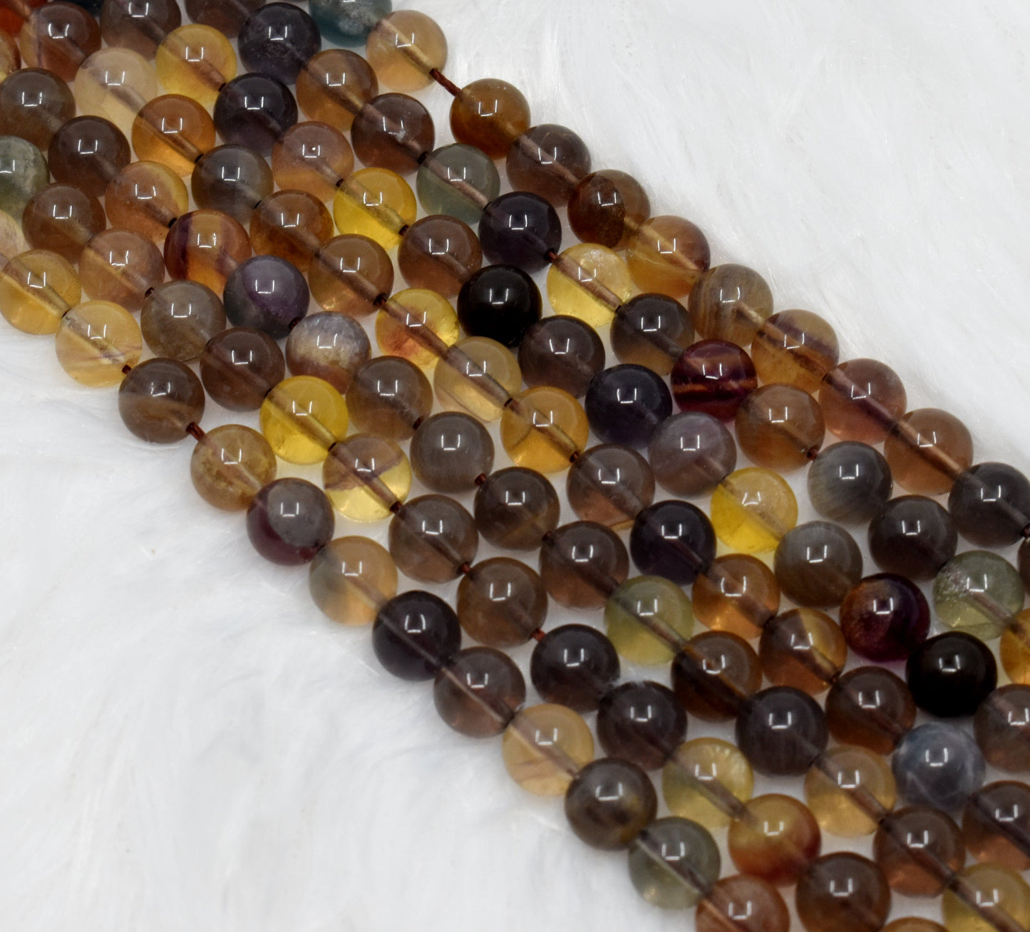 Honey Fluorite Gemstone Beads