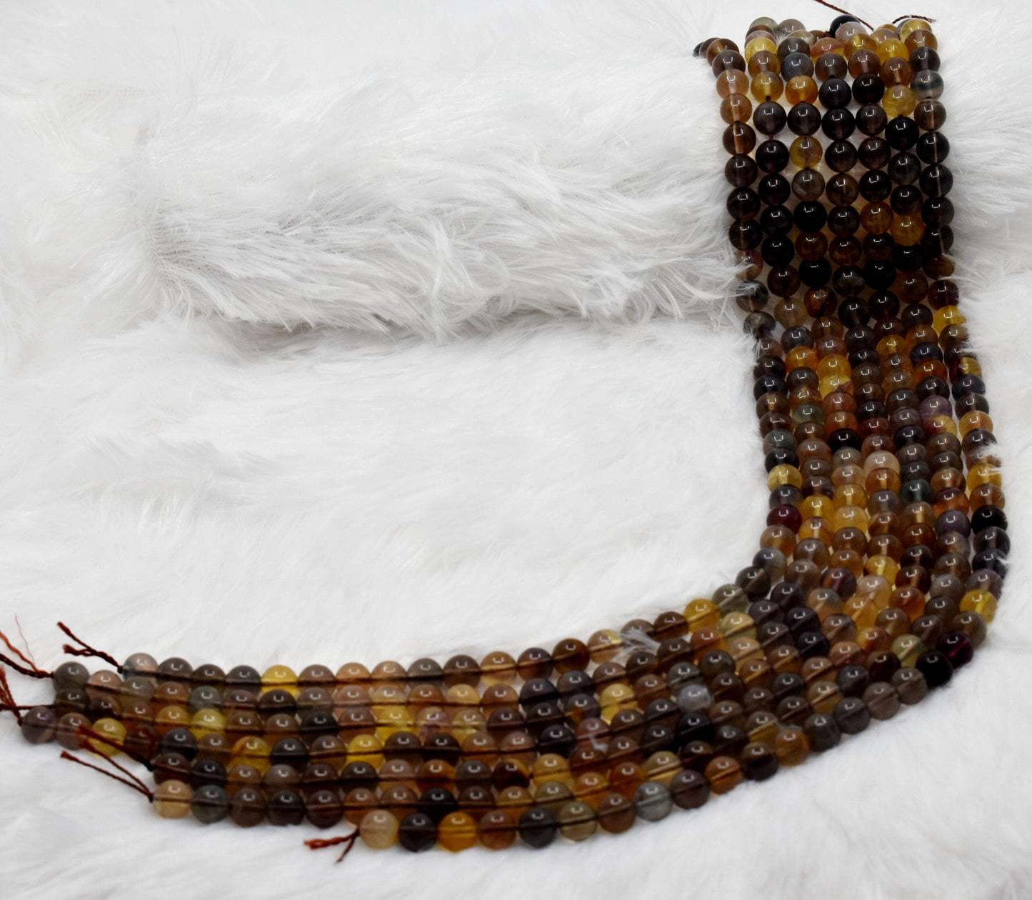 Honey Fluorite Gemstone Beads