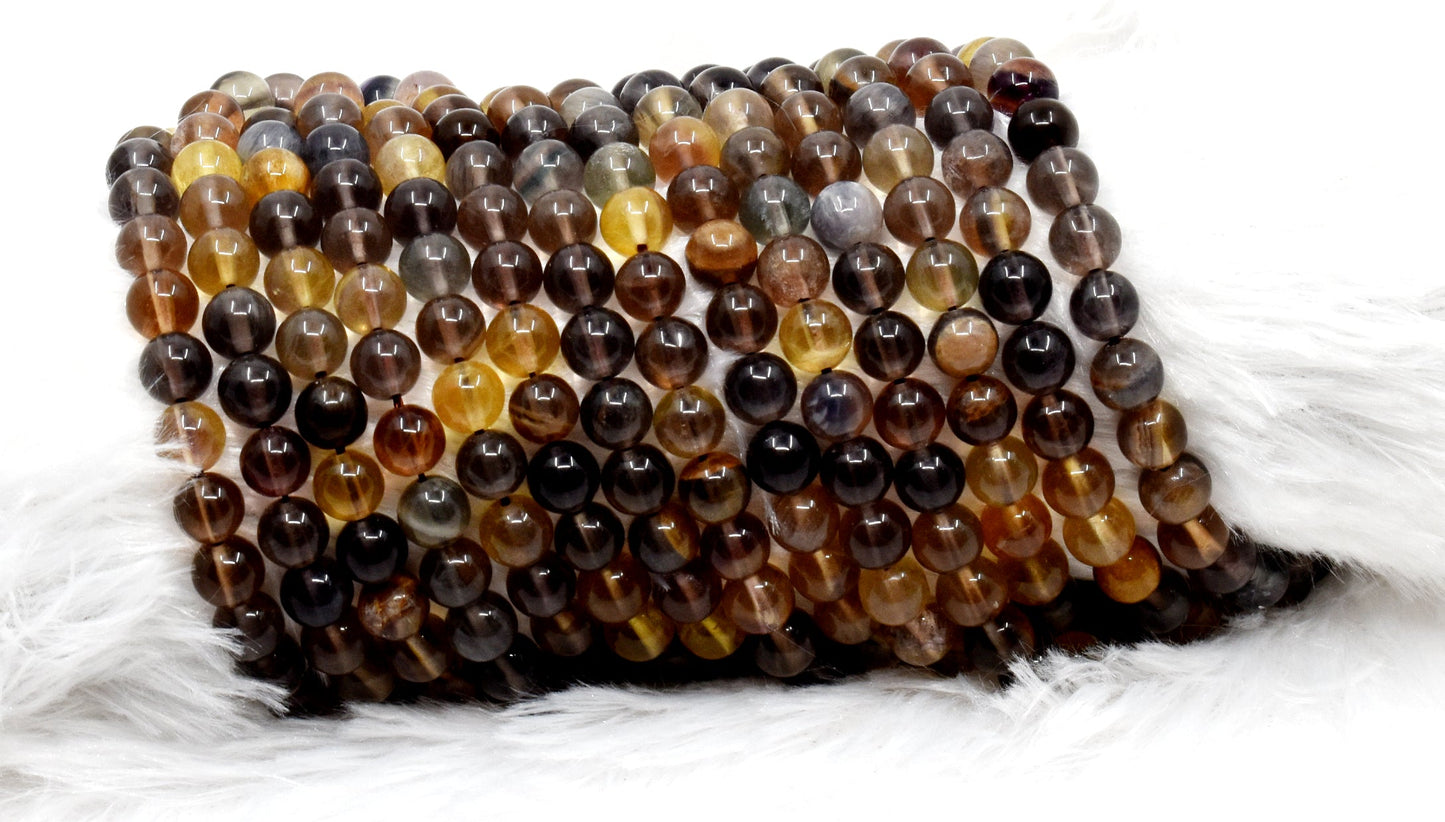 Honey Fluorite Gemstone Beads