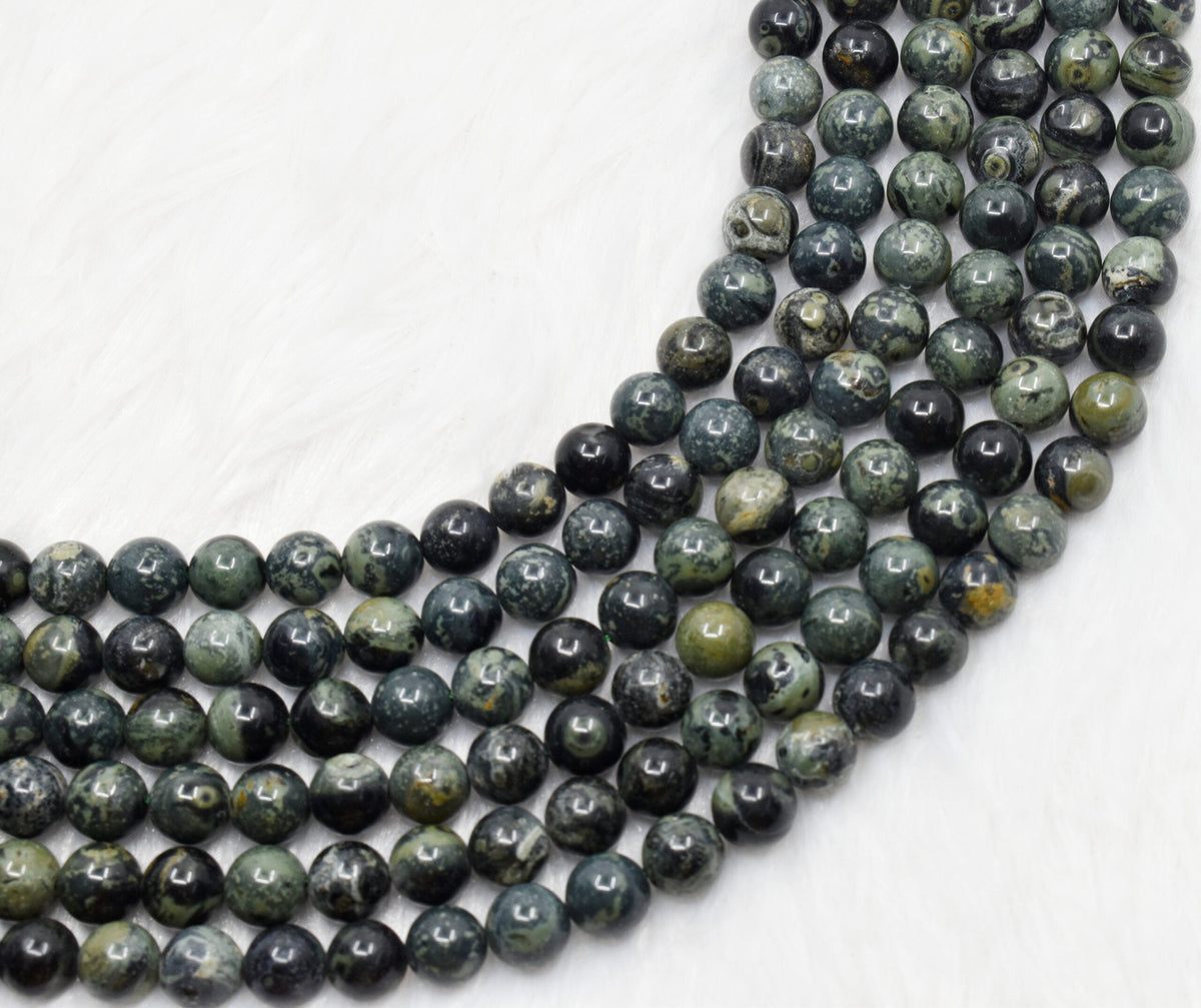 Kambaba Jasper Gemstone Beads