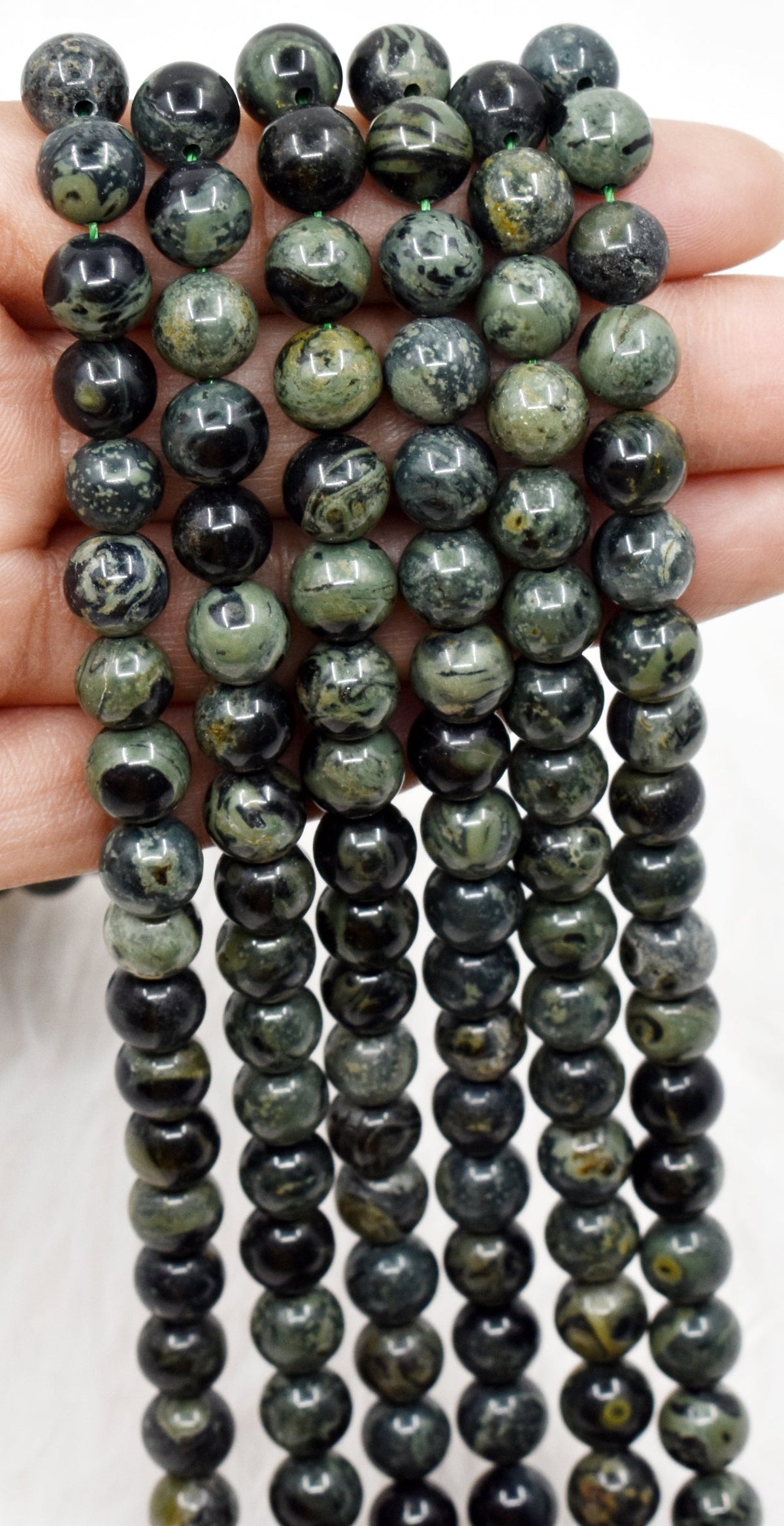 Kambaba Jasper Gemstone Beads