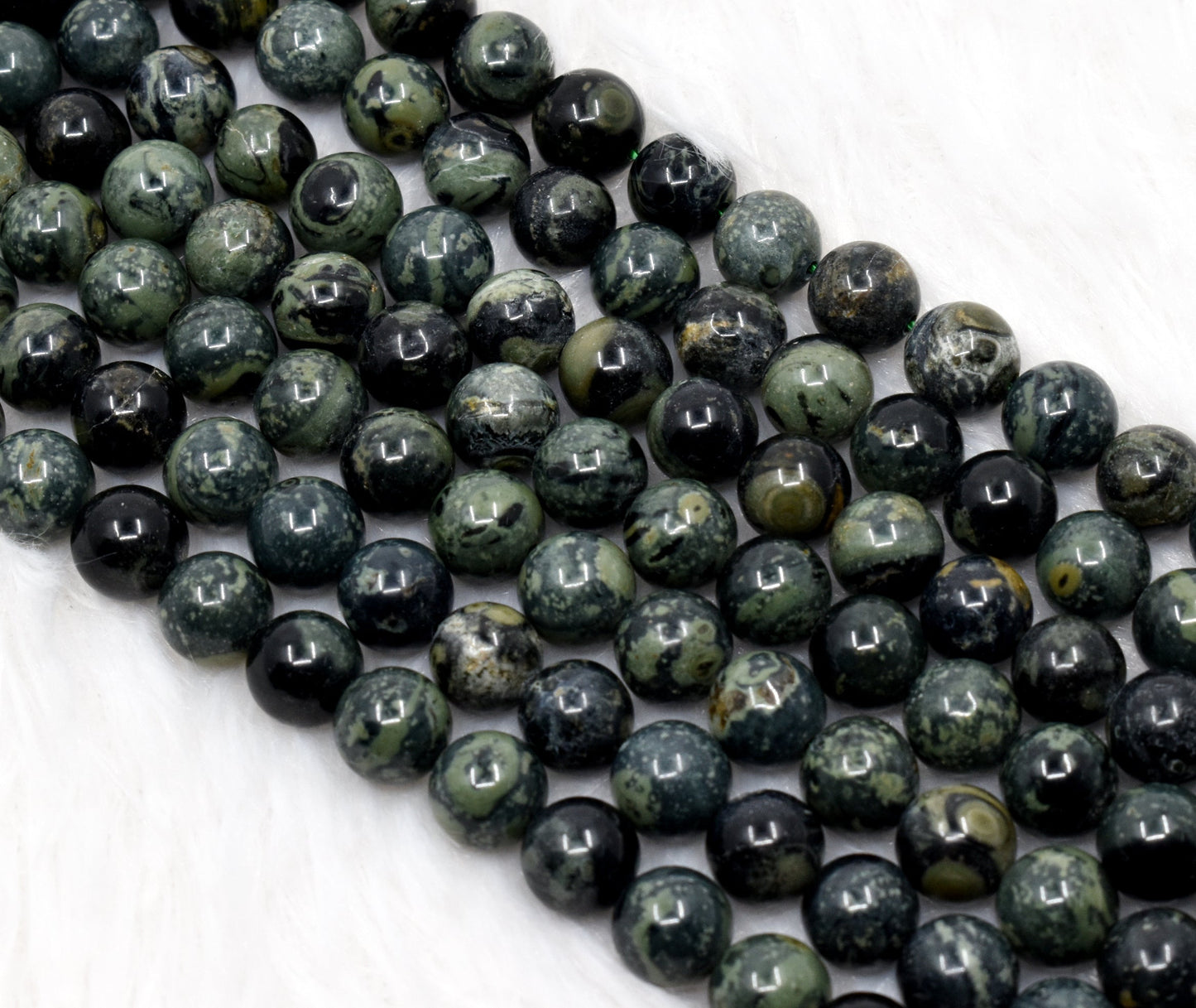 Kambaba Jasper Gemstone Beads