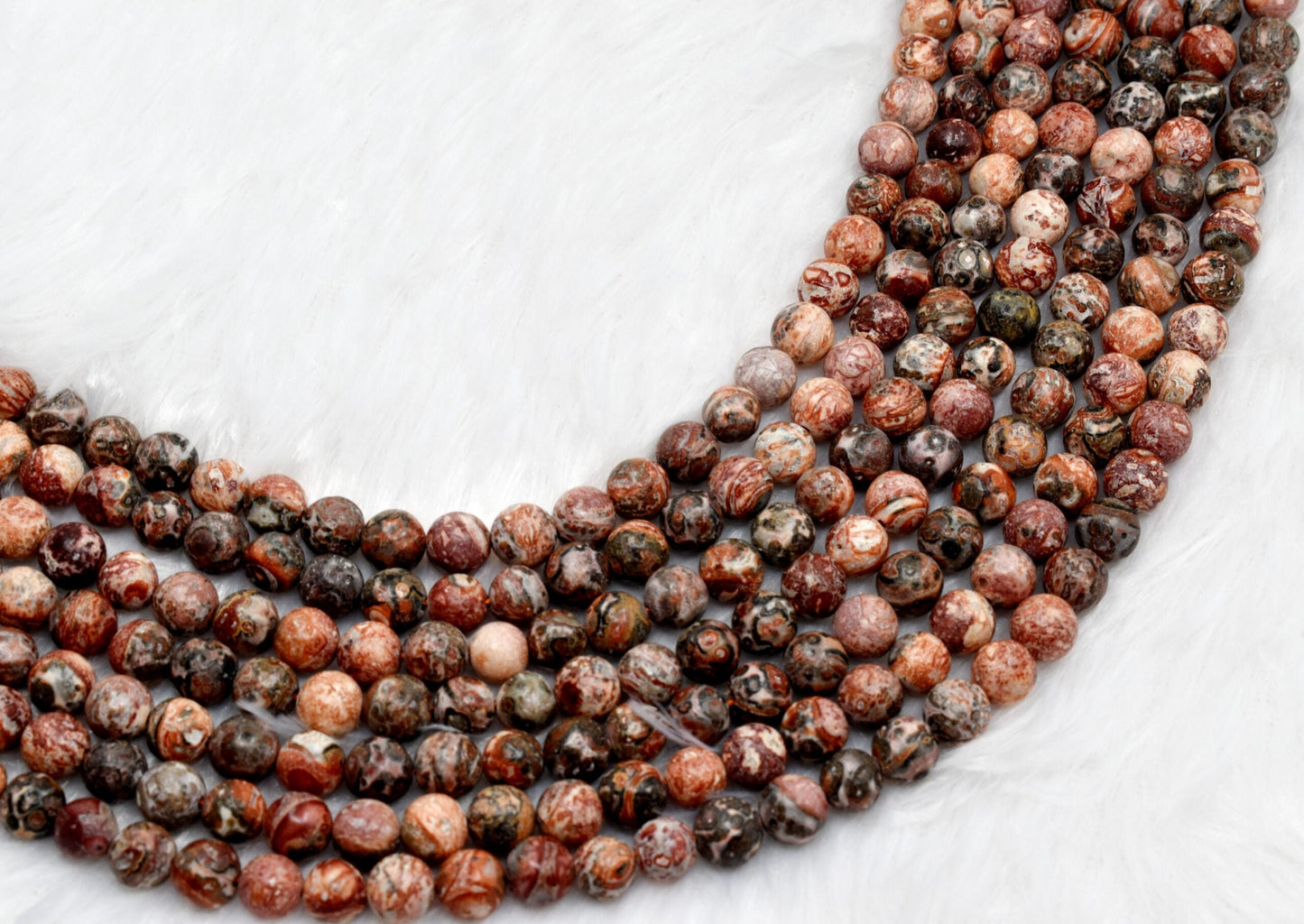 Leopardskin Jasper Gemstone Beads