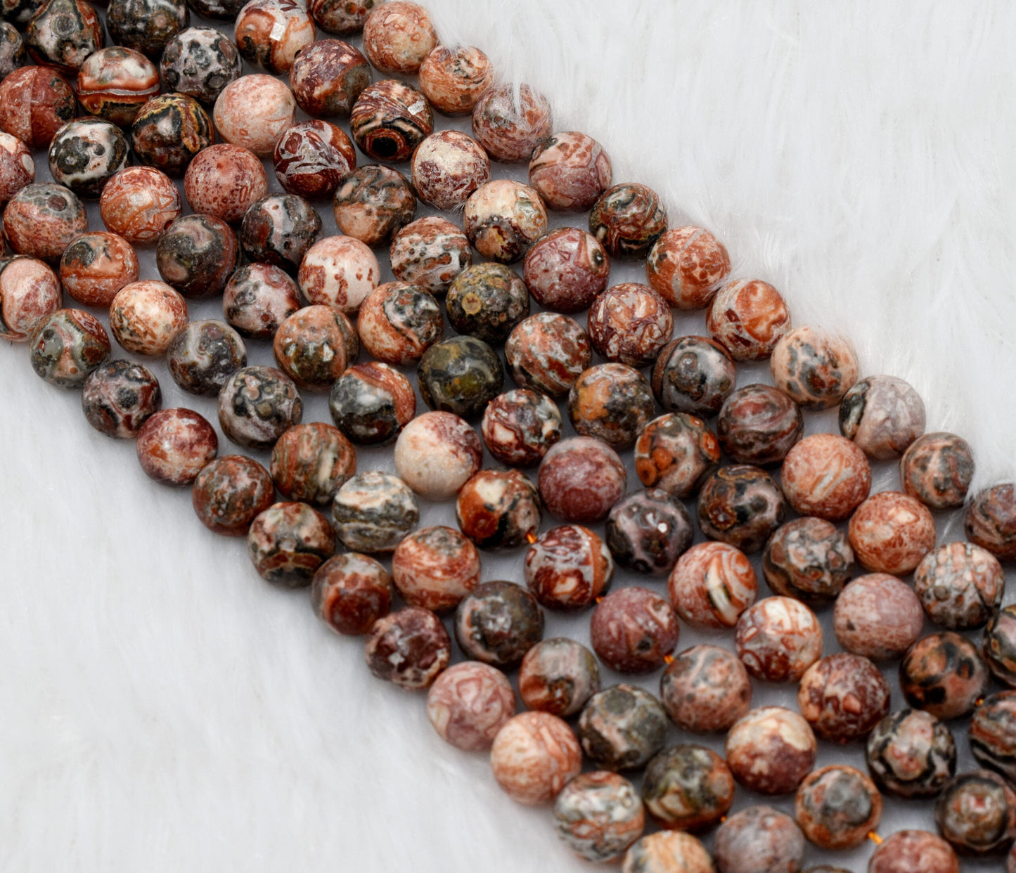Leopardskin jasper Gemstone Beads