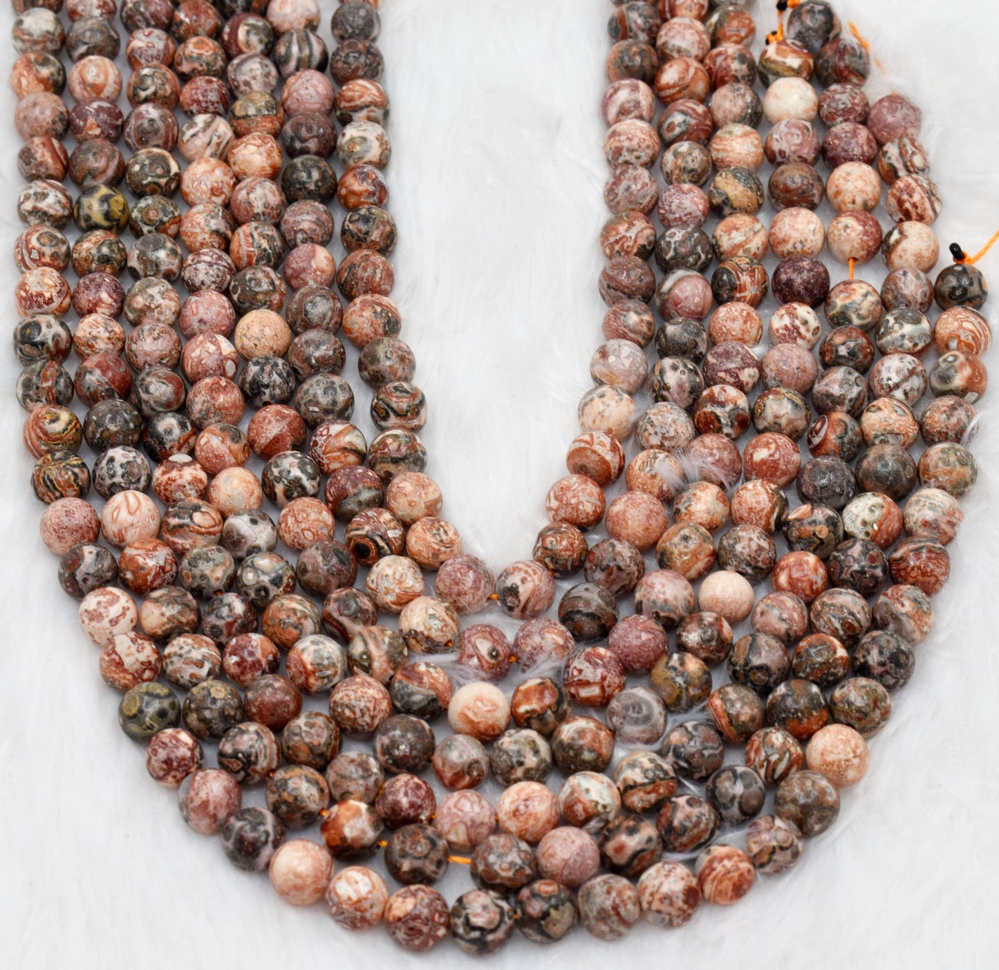 Leopardskin Jasper Gemstone Beads