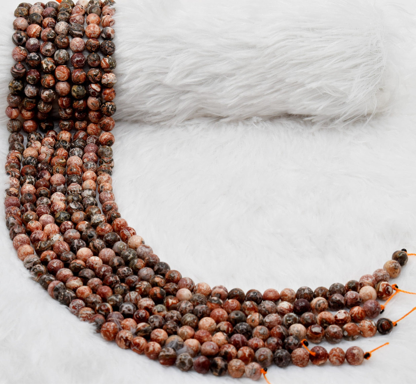 Leopardskin Jasper Gemstone Beads