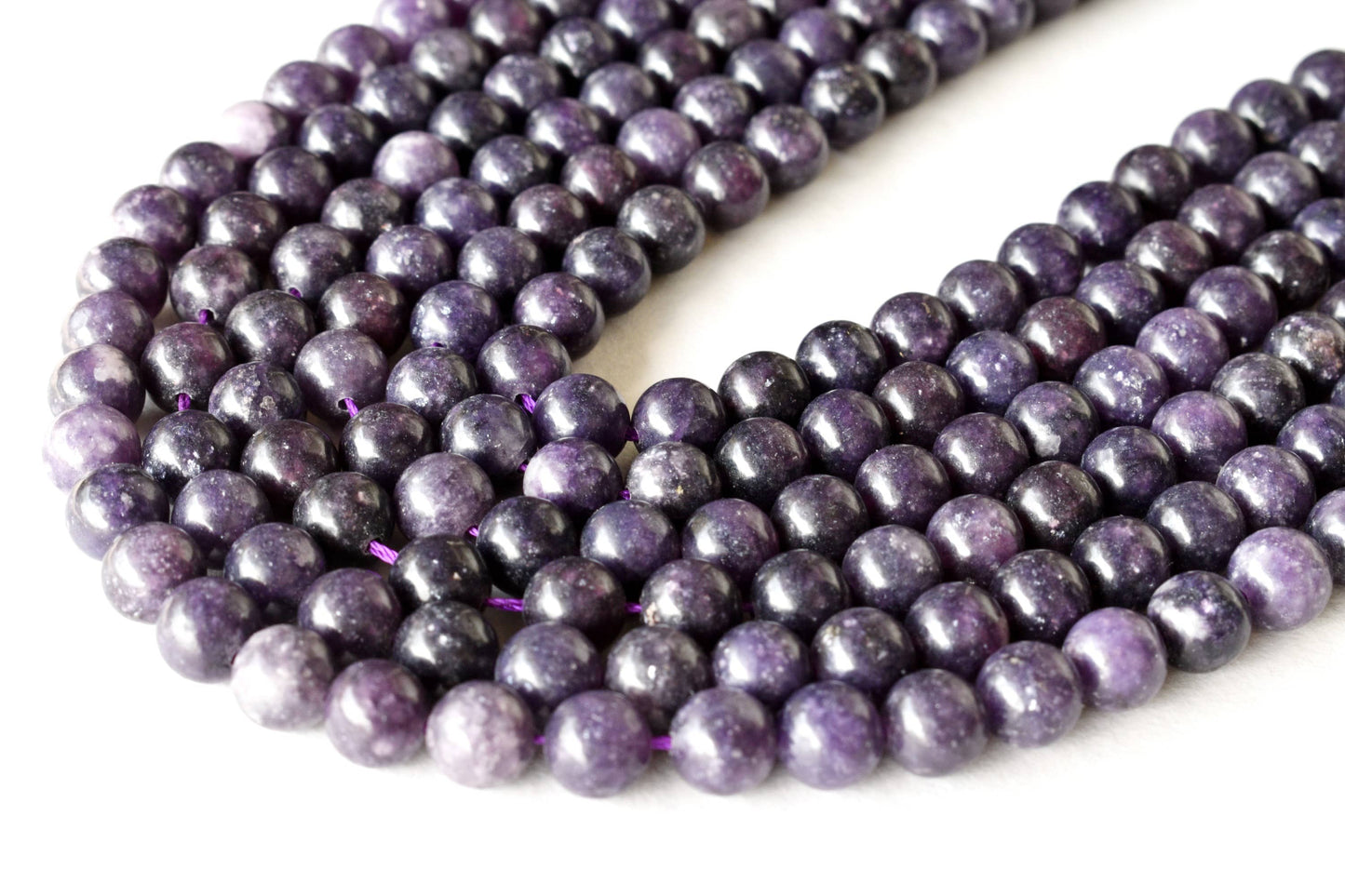 Lepidolite Gemstone Beads