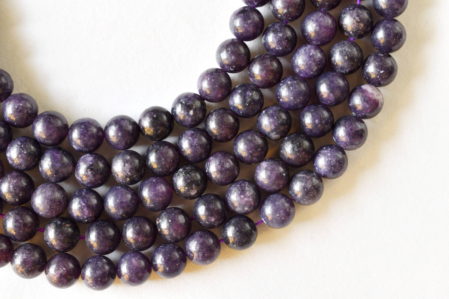 Lepidolite Gemstone Beads
