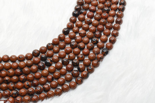 Mahogany Obsidian Gemstone Beads