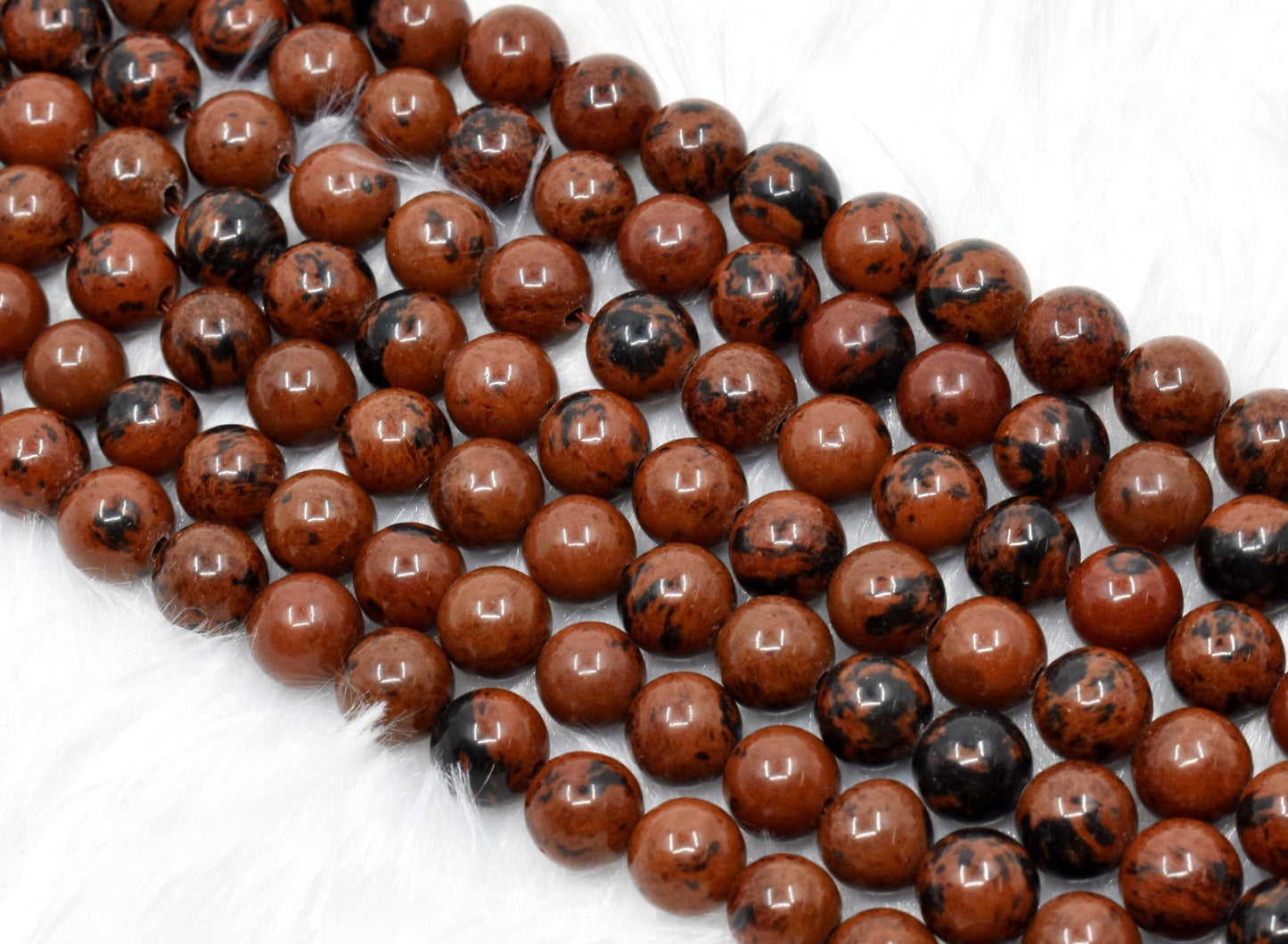 Mahogany Obsidian Gemstone Beads