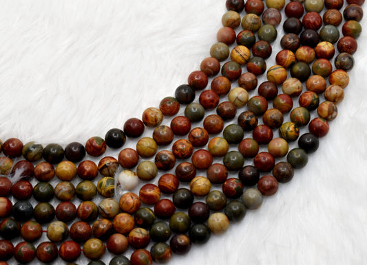 Multi Picasso Jasper Gemstone Beads