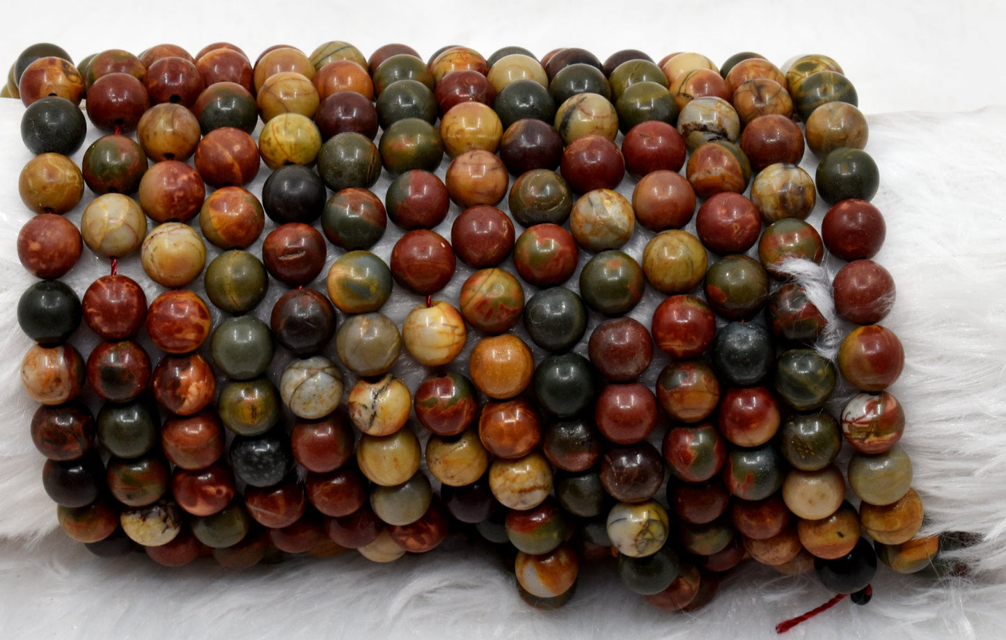 Multi Picasso Jasper Gemstone Beads