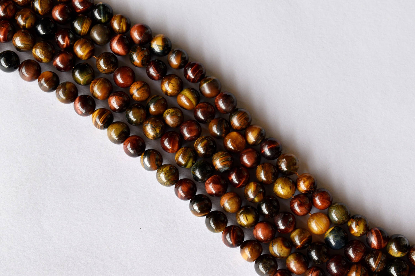 Multi Tiger Eye Gemstone Beads