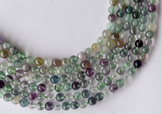 Multi Fluorite Gemstone Beads