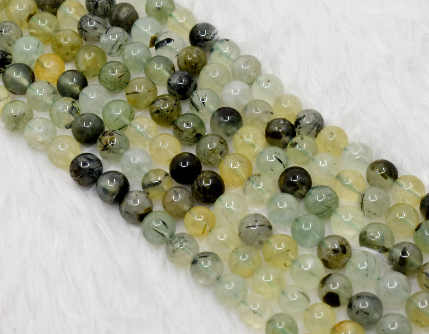 Phrenite Gemstone Beads