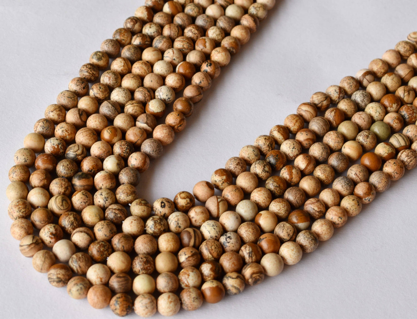 Picture Jasper Gemstone Beads