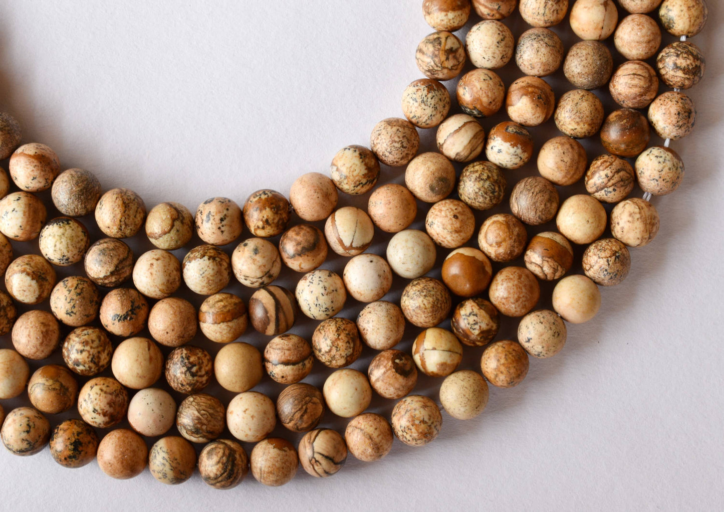 Picture Jasper Gemstone Beads