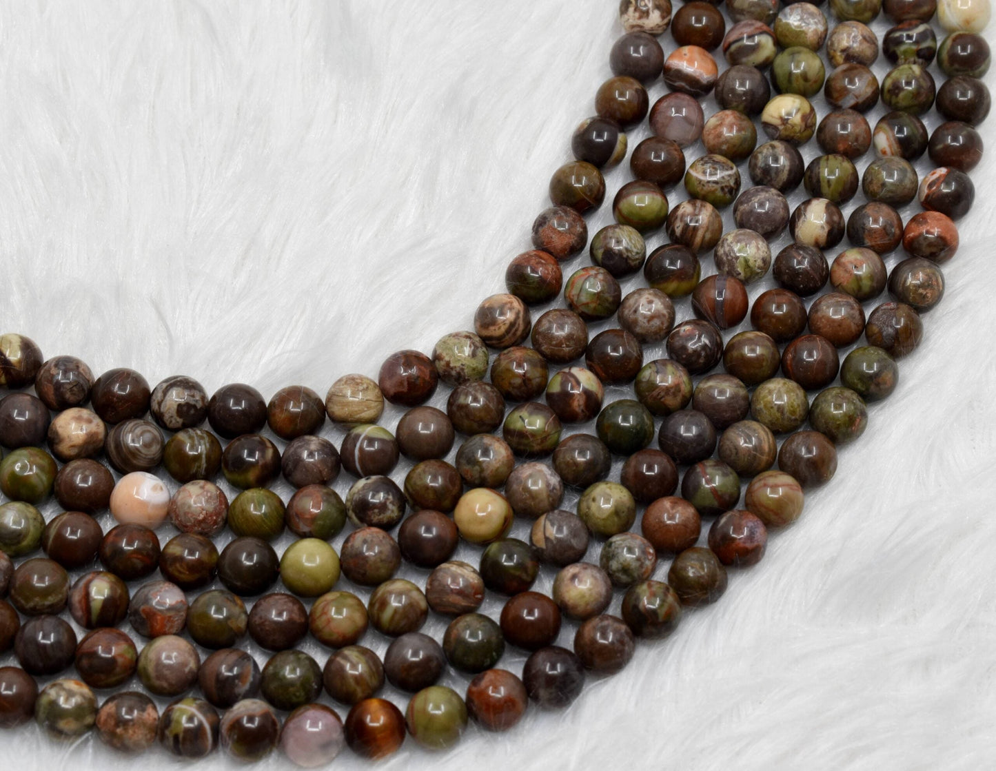 Polychrome Jasper Gemstone Beads
