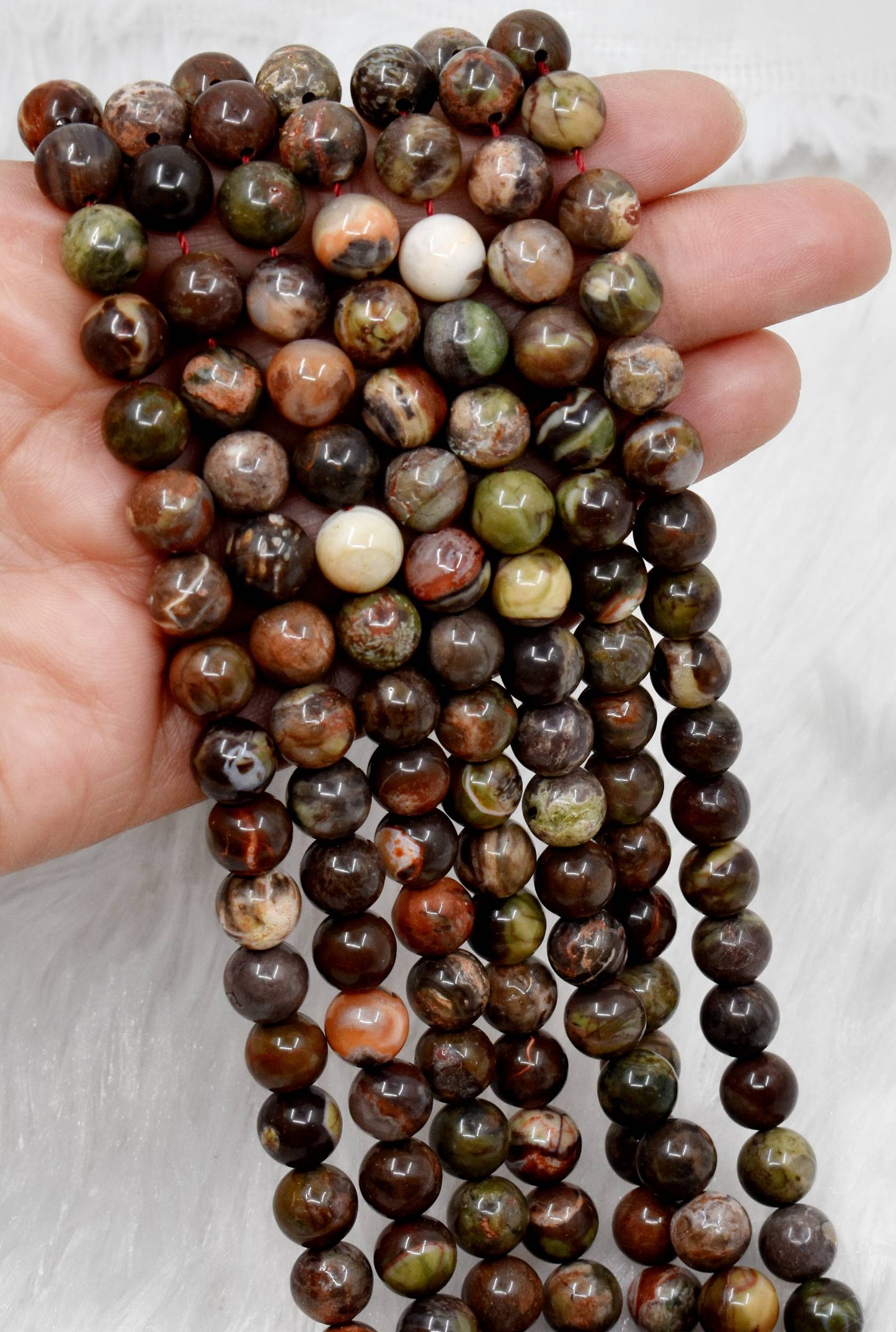 Polychrome Jasper Gemstone Beads