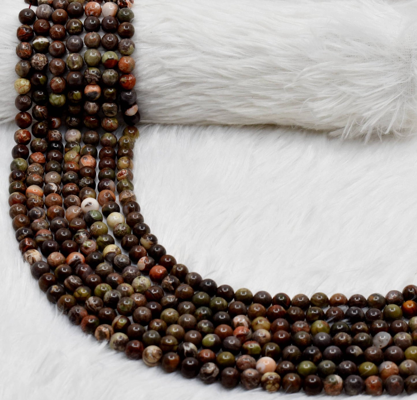 Polychrome Jasper Gemstone Beads