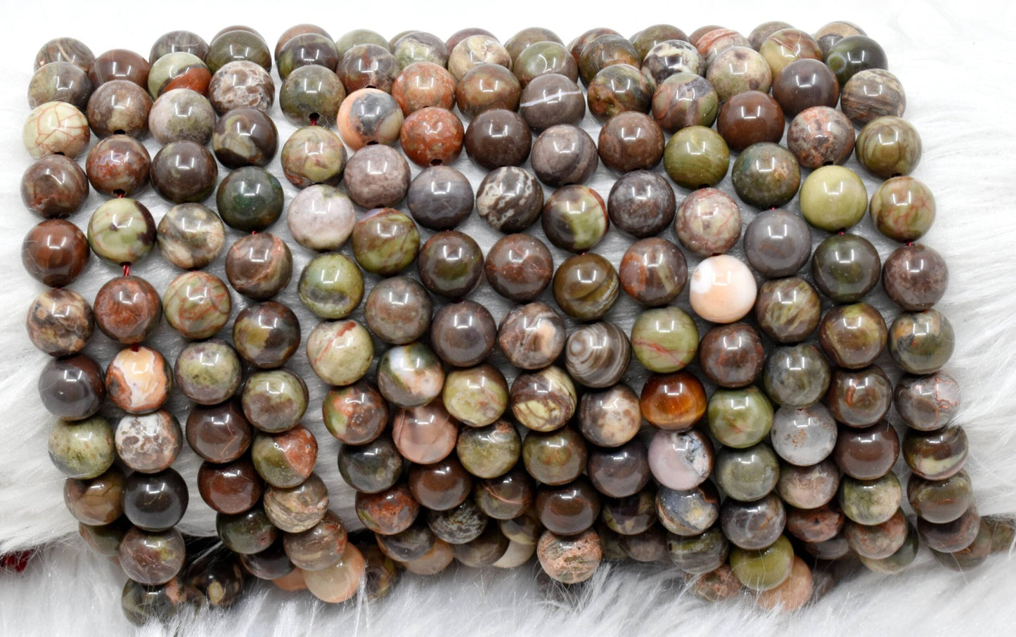 Polychrome Jasper Gemstone Beads