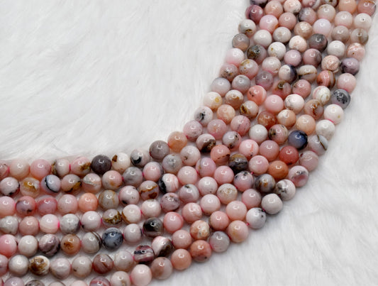 Pink Opal Gemstone Beads