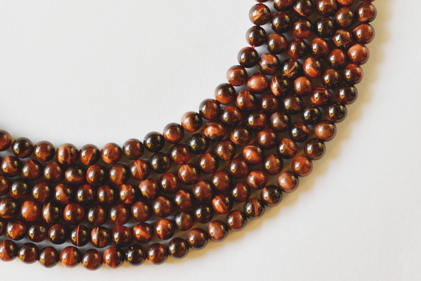 Red Tiger Eye Gemstone Beads