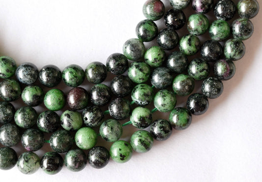 Ruby Zosite Gemstone Beads