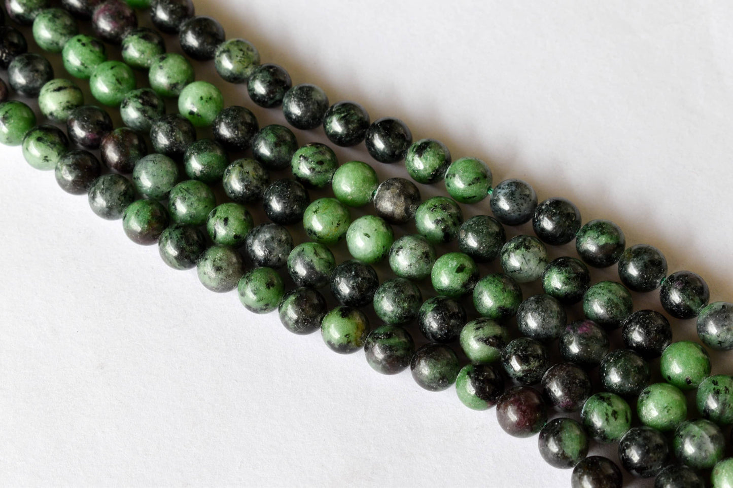 Ruby Zosite Gemstone Beads