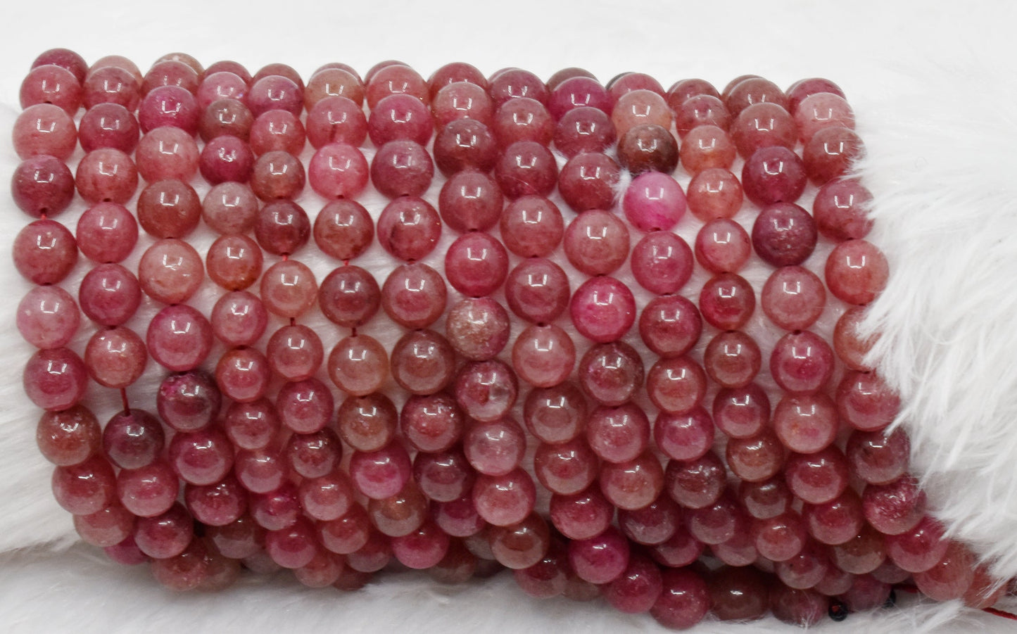 Strawberry Quartz Gemstone Beads