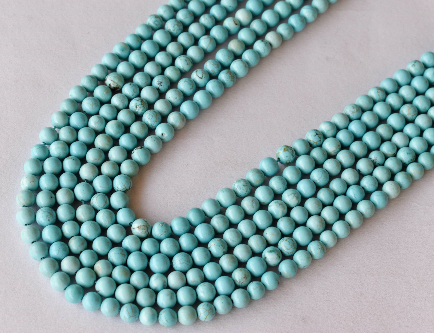 Turquoise Howlite Gemstone Beads
