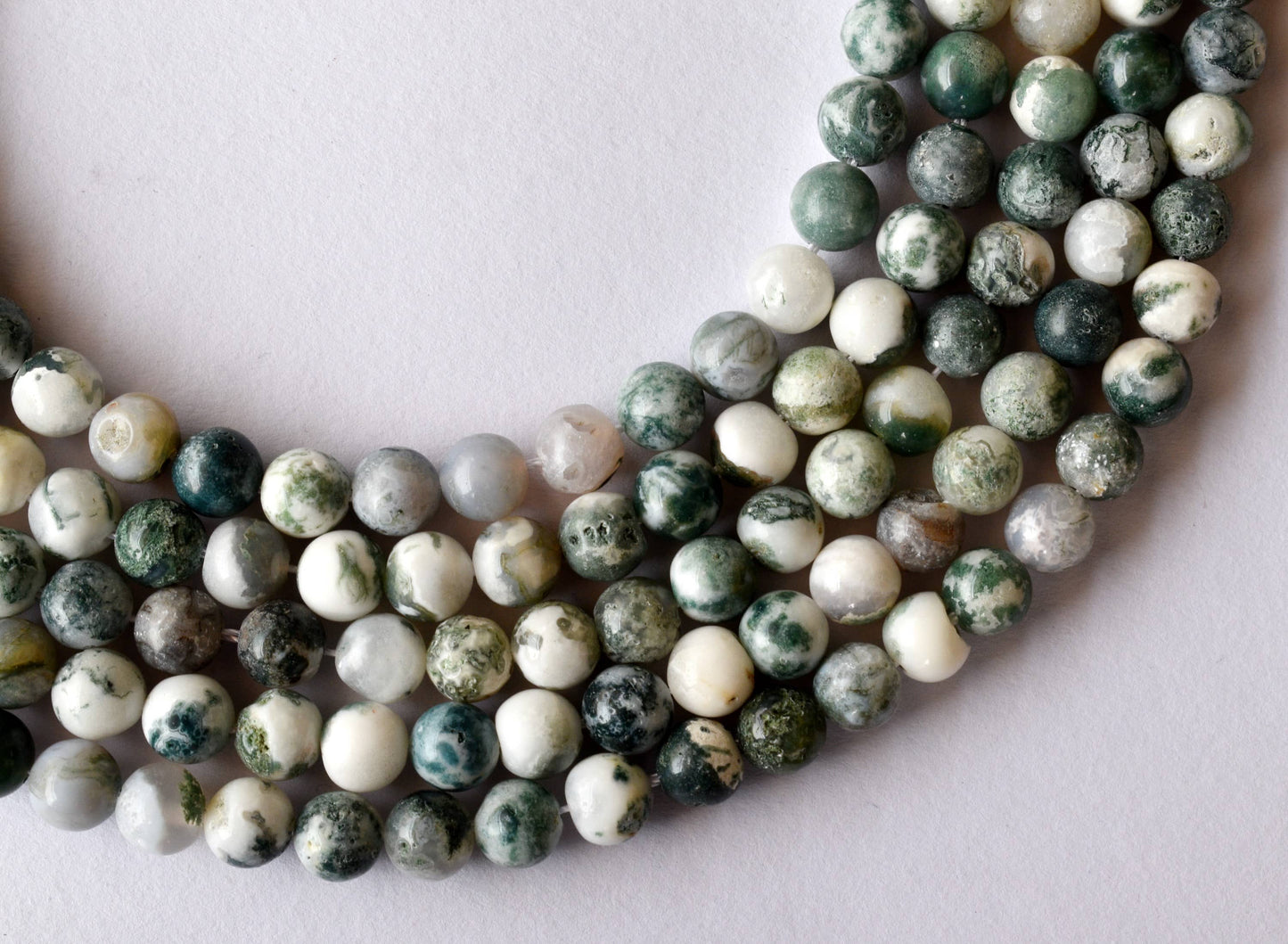 Tree Agate Gemstone Beads