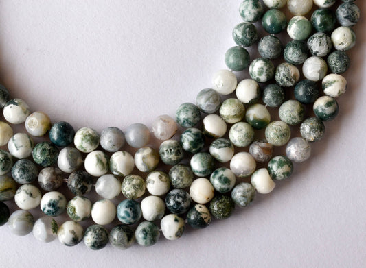 Tree Agate Gemstone Beads