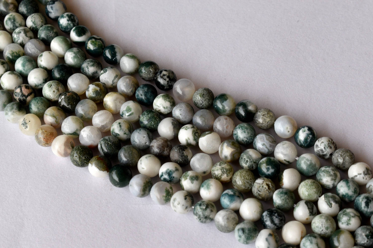 Tree Agate Gemstone Beads