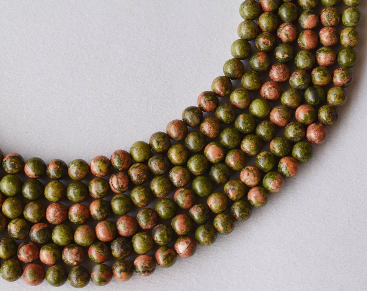 Unakite Gemstone Beads
