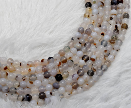 White Onyx Gemstone Beads