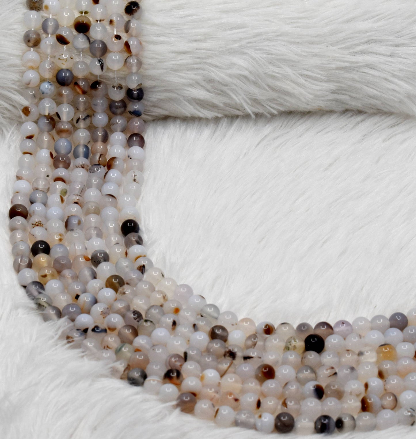 White Onyx Gemstone Beads